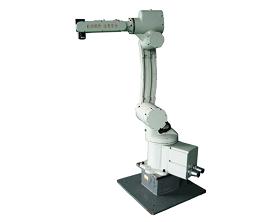 The robot uses 6-joint in serial design. Each joint uses absolute encoder and high precision harmonic gearbox to ensure the accuracy. Camera, pneumatic tools and some other interfaces are preserved at the end effecter for user to extend the robot for other usage. The robot is controlled by the newly developed VME bus controller which integrates PC, image processing technology, logic control and motion control to achieve high speed, high accuracy control of the robot. 