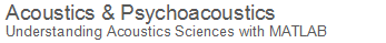 Acoustics and Psychoacoustics: Understand the sciences of acoustics with MATLAB
