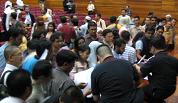 The crowd pouring in with indivdual questions and feedback even after the event was overrun to 1.30PM