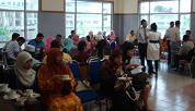 Participant enjoy the tea-break at the UPM auditorium's lounge in between the seminar.